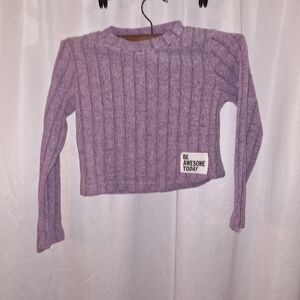 Kids Purple Sweater Set